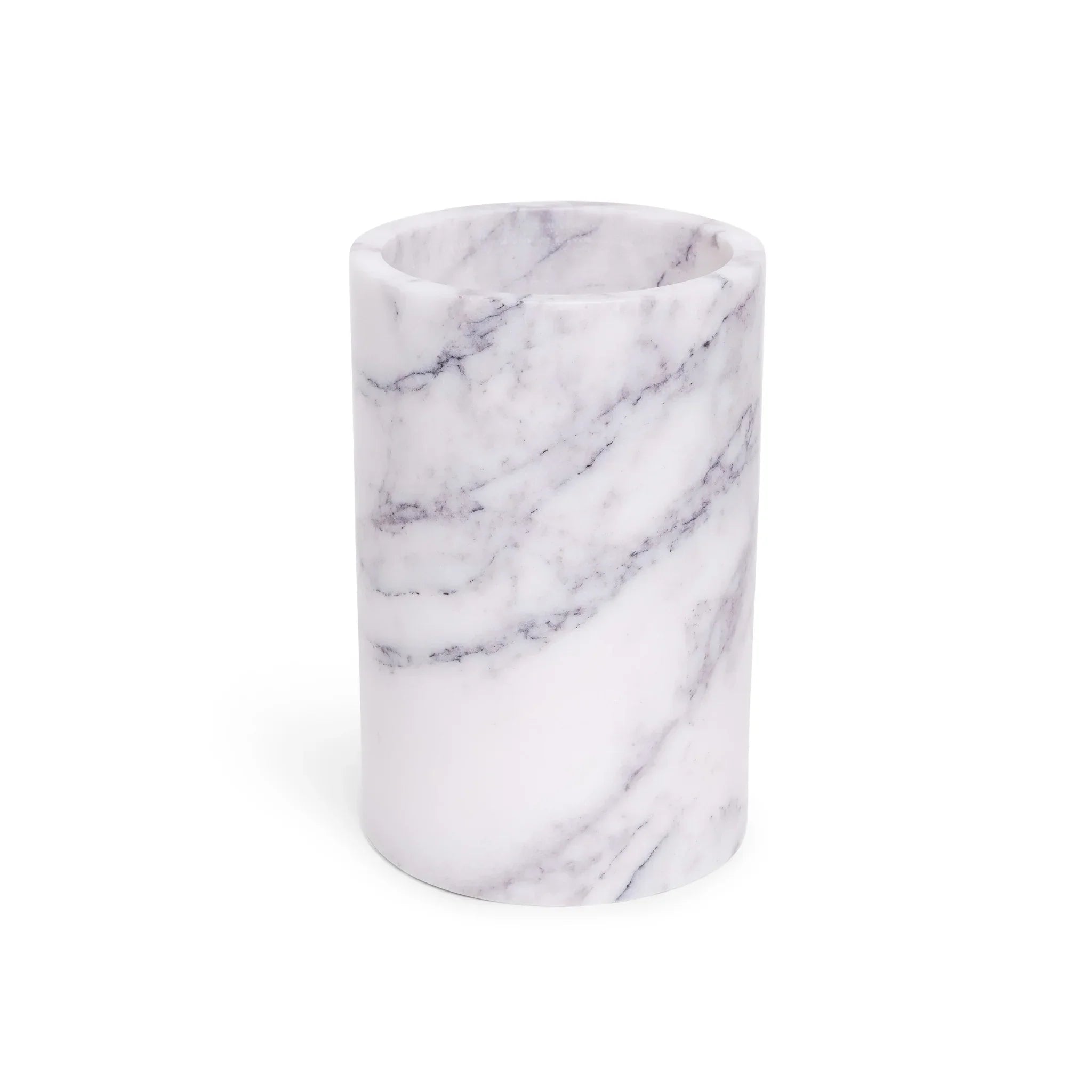 Marble Vase/Wine Cooler White Ø12×18 cm