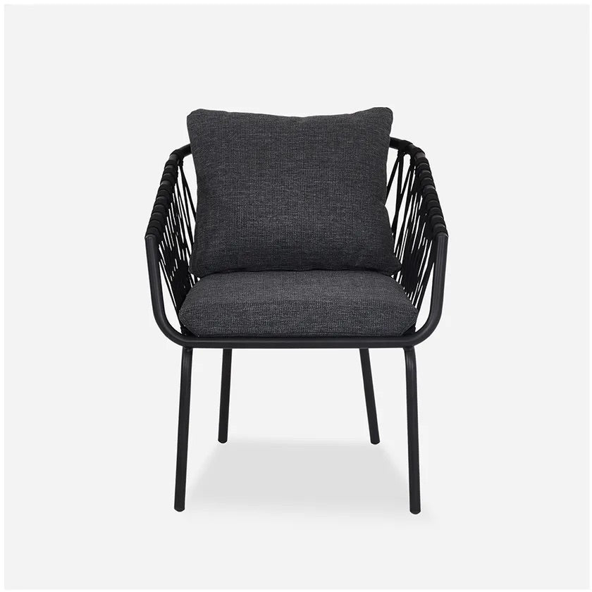 Denmark lounge chair, grey and black